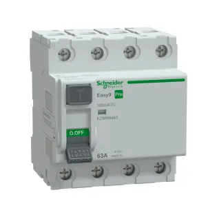 Schneider Electric EZ9R89463, Easy9 Pro, 63 Amper, 300mA, A Tip, Kaçak Akım Koruma Rölesi, 4 Kutuplu (3 Faz+Nötr)