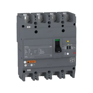 Schneider Electric EZCV250H4160, EasyPact EZCV, 160 Amper, 4 Kutuplu, 36 kA, Kaçak Akım Korumalı Kompakt Şalter, EZCV250H, TM160D