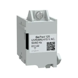 Schneider Electric G12UVR415AC, GoPact, G125 Kompakt Şalterler için MN Düşük Gerilim Bobini, 415 Volt AC