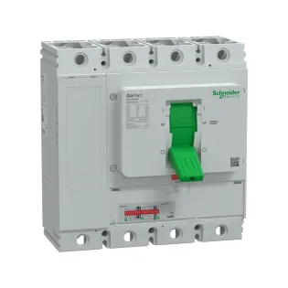 Schneider Electric G80H4E500, GoPact, 125-500 Amper, 4 Kutuplu, 70 kA, Kompakt Şalter, G800H, ETU500