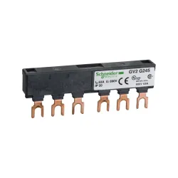 Schneider Electric GV2G245, TeSys Deca, 2 Adet GV2 için Besleme Barası, 63 Amper, 45 mm