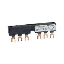 Schneider Electric GV2G254, TeSys Deca, 2 Adet GV2 için Besleme Barası, 63 Amper, 54 mm