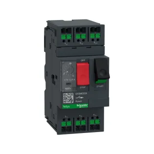 Schneider Electric GV2ME02A, TeSys Deca, 0.16-0.25 Amper, 0.06 kW, Snap-in Bağlantılı Motor Koruma Şalteri, 100 kA