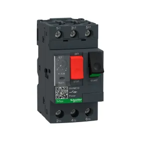 Schneider Electric GV2ME10, TeSys Deca, 4-6.3 Amper, 2.2 kW, Motor Koruma Şalteri, 100 kA