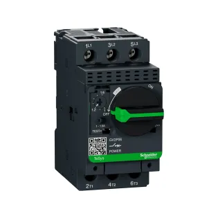 Schneider Electric GV2P06, TeSys Deca, 1-1.6 Amper, 0.37-0.55 kW, Motor Koruma Şalteri, 100 kA