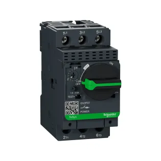 Schneider Electric GV2P07, TeSys Deca, 1.6-2.5 Amper, 0.75 kW, Motor Koruma Şalteri, 100 kA