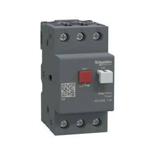 Schneider Electric GZ1LE06, EasyPact TVS, 1.6 Amper, 0.37-0.55 kW, Motor Koruma Şalteri, 100 kA