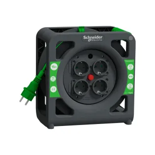 Schneider Electric IMT33135, Thorsman, Kompakt Kablo Makarası, 15 Metre 3x1mm² H05VVF Kablolu, IP20, CEE 7/3
