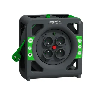 Schneider Electric IMT33139, Thorsman, Kompakt Kablo Makarası, 15 Metre 3x1.5mm² H05VVF Kablolu, IP20, CEE 7/5
