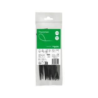 Schneider Electric IMT46408, Thorsman, 160x2.5mm, Siyah, Kablo Bağı, 100 Adet