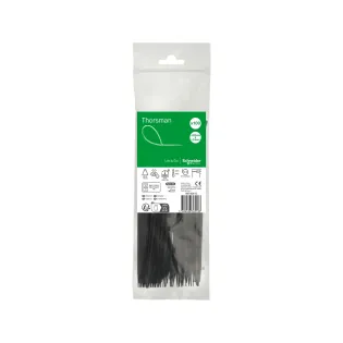 Schneider Electric IMT46410, Thorsman, 200x2.5mm, Siyah, Kablo Bağı, 100 Adet
