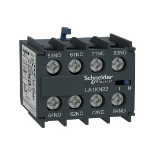 Schneider Electric LA1KN22, TeSys K, Mini Kontatörler İçin Yardımcı Kontak Blok, 2NA+2NK