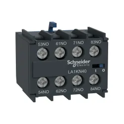 Schneider Electric LA1KN40, TeSys K, Mini Kontatörler İçin Yardımcı Kontak Blok, 4NA