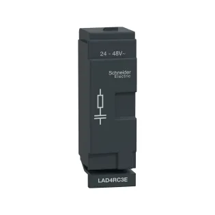 Schneider Electric LAD4RC3E, TeSys Deca, LC1D40A-D65A Kontatörler İçin RC Filtre, 24-48 Volt AC