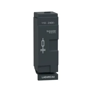 Schneider Electric LAD4RC3U, TeSys Deca, LC1D40A-D65A Kontatörler İçin RC Filtre, 110-240 Volt AC