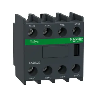 Schneider Electric LADN22, TeSys Deca, Kontatörler İçin Yardımcı Kontak Blok, 2NA+2NK