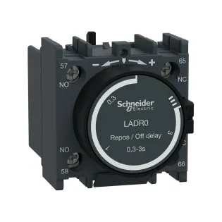 Schneider Electric LADR0, TeSys Deca, Düşmede Gecikmeli Pnömatik Zaman Rölesi, 0.1-3 sn