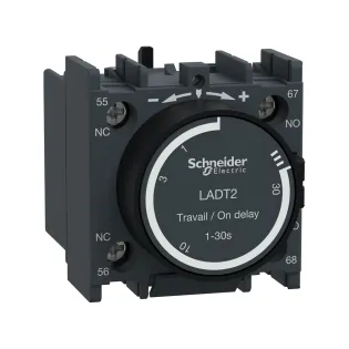Schneider Electric LADT2, TeSys Deca, Çekmede Gecikmeli Pnömatik Zaman Rölesi, 0.1-30 sn