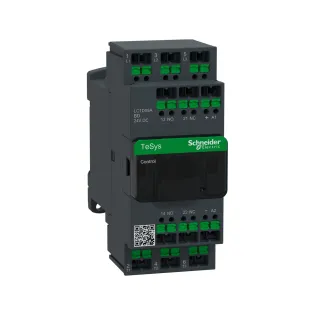 Schneider Electric LC1D09ABD, TeSys Deca, 9 Amper, 4 kW, 3 Kutuplu, Snap-in Bağlantılı Kontaktör, 24 Volt DC, 1NA+1NK