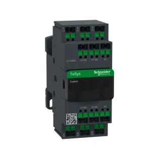 Schneider Electric LC1D09AM7, TeSys Deca, 9 Amper, 4 kW, 3 Kutuplu, Snap-in Bağlantılı Kontaktör, 220 Volt AC, 1NA+1NK