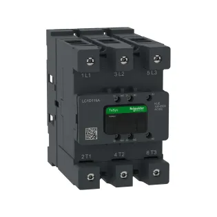 Schneider Electric LC1D115AKUE, TeSys Deca, 115 Amper, 55 kW, 3 Kutuplu, Kontaktör, 100-250 Volt AC/DC, 1NA+1NK