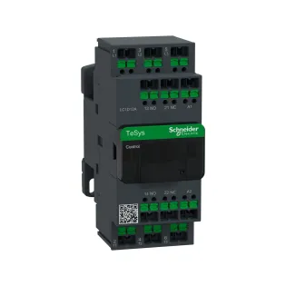 Schneider Electric LC1D12AM7, TeSys Deca, 12 Amper, 5,5 kW, 3 Kutuplu, Snap-in Bağlantılı Kontaktör, 220 Volt AC, 1NA+1NK