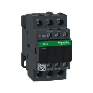 Schneider Electric LC1D32B7, TeSys Deca, 32 Amper, 15 kW, 3 Kutuplu, Kontaktör, 24 Volt AC, 1NA+1NK