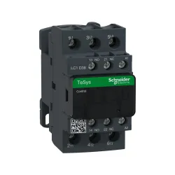 Schneider Electric LC1D38B7, TeSys Deca, 38 Amper, 18.5 kW, 3 Kutuplu, Kontaktör, 24 Volt AC, 1NA+1NK