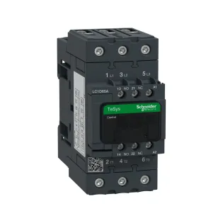 Schneider Electric LC1D65AB7, TeSys Deca, 65 Amper, 30 kW, 3 Kutuplu, Kontaktör, 24 Volt AC, 1NA+1NK