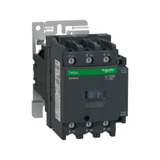 Schneider Electric LC1D65FD, TeSys Deca, 65 Amper, 30 kW, 3 Kutuplu, Kontaktör, 110 Volt DC, 1NA+1NK