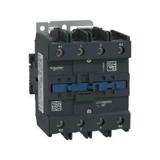 Schneider Electric LC1D80004B7, TeSys Deca, 125 Amper, 4 Kutuplu, Kontaktör, 24 Volt AC, 1NA+1NK