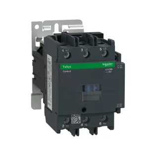 Schneider Electric LC1D80BD, TeSys Deca, 80 Amper, 37 kW, 3 Kutuplu, Kontaktör, 24 Volt DC, 1NA+1NK