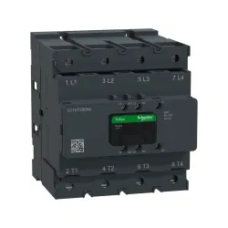Schneider Electric LC1DT200A6EHE, TeSys Deca, 200 Amper, 4 Kutuplu, Kontaktör, 48-130 Volt AC/DC, 1NA+1NK