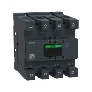 Schneider Electric LC1DT200AKUE, TeSys Deca, 200 Amper, 4 Kutuplu, Kontaktör, 100-250 Volt AC/DC, 1NA+1NK
