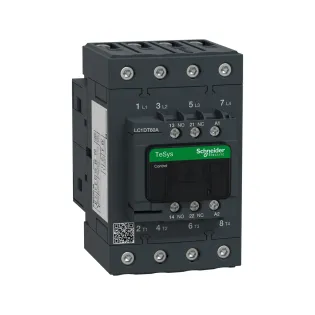 Schneider Electric LC1DT60AF7, TeSys Deca, 60 Amper, 4 Kutuplu, Kontaktör, 110 Volt AC, 1NA+1NK