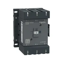 Schneider Electric LC1E120B5, EasyPact TVS, 120 Amper, 55 kW, 3 Kutuplu, Kontaktör, 24 Volt AC, 1NA+1NK