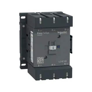 Schneider Electric LC1E120M5, EasyPact TVS, 120 Amper, 55 kW, 3 Kutuplu, Kontaktör, 220 Volt AC, 1NA+1NK