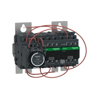 Schneider Electric LC3D09AB7, TeSys Deca, 7.5 kW, Hazır Bağlantılı Yıldız-Üçgen Yolverici, 24 Volt AC