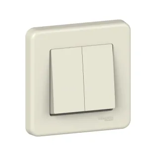 Schneider Electric LNA0300323, Leona, Krem, Komütatör Anahtar, Çerçeveli