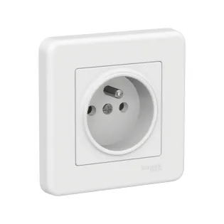 Schneider Electric LNA2800121, Leona, Beyaz, UPS Priz, Çerçeveli