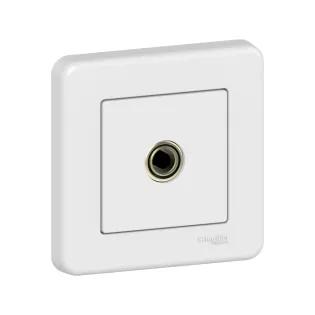 Schneider Electric LNA3200121, Leona, Beyaz, TV Prizi Sonlu, Çerçeveli