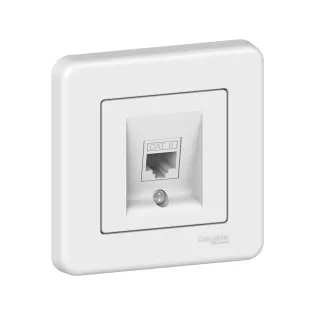Schneider Electric LNA4700121, Leona, Beyaz, Data İnternet Prizi, Cat 6, Çerçeveli