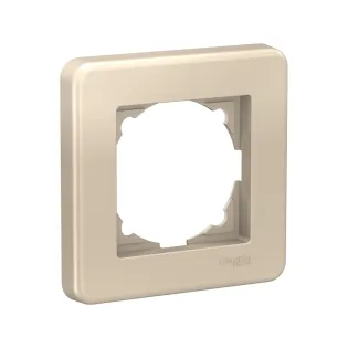 Schneider Electric LNA5800124, Leona Color, Metalik Bej, Tekli Çerçeve