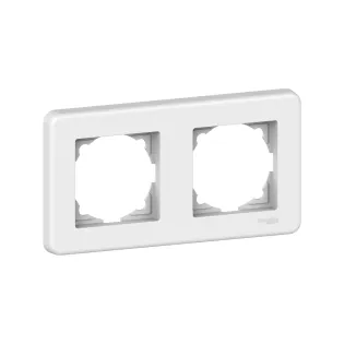 Schneider Electric LNA5800221, Leona, Beyaz, İkili Çerçeve