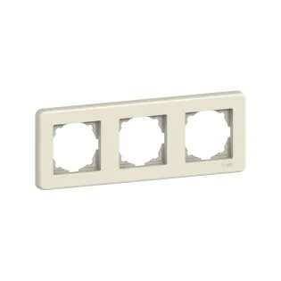 Schneider Electric LNA5800323, Leona, Krem, Üçlü Çerçeve