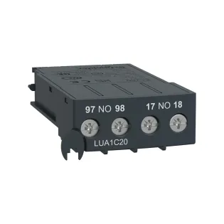 Schneider Electric LUA1C20, TeSys U, Entegre Motor Yolvericiler için Arıza+Hazır Yardımcı Kontak, 2NA