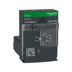 Schneider Electric LUCL12FU, TeSys U, 3-12 Amper, Entegre Motor Yolverici Manyetik Kontrol Ünitesi, Sınıf 10, Trifaze, 110-240 Volt AC/DC