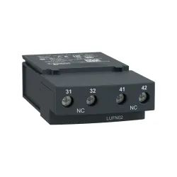 Schneider Electric LUFN02, TeSys U, Entegre Motor Yolvericiler için Yardımcı Kontak Modülü, 2NK