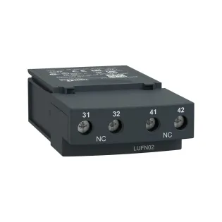 Schneider Electric LUFN02, TeSys U, Entegre Motor Yolvericiler için Yardımcı Kontak Modülü, 2NK