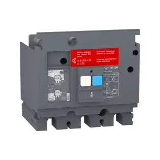 Schneider Electric LV529488, VigiPact, CVS100-160 3 Kutuplu Kompakt Şalterler için Toprak Kaçağı Koruma Modülü, 30mA-10A